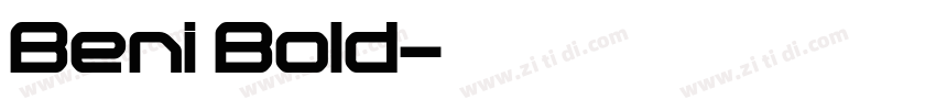 Beni Bold字体转换